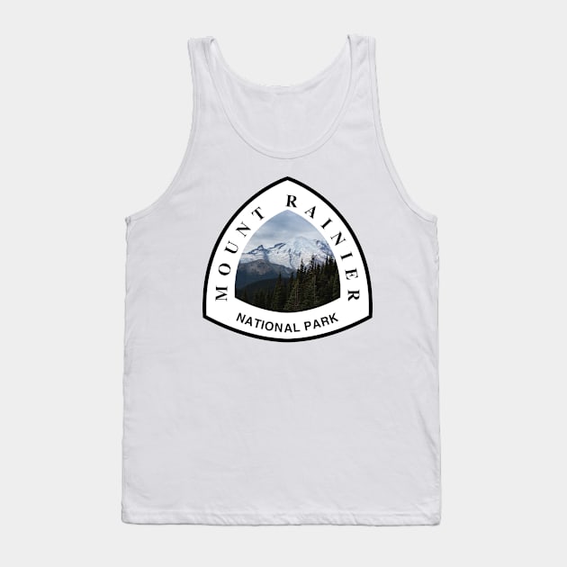 Mount Rainier National Park shield Tank Top by nylebuss